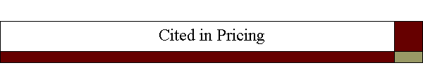 Cited in Pricing